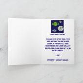 Groeten Earthling Happy Birthday Kaart (Binnen)