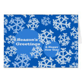 Groeten en gelukkig nieuwjaar, Snowflake (Voorkant Horizontaal)