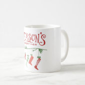 Groeten en kerstmis koffiemok (Voorkant rechts)