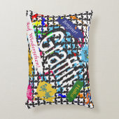 Groeten Graffiti Accent Kussen (Voorkant(Verticaal))