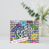 Groeten Graffiti Feestdagenkaart (Staand voorkant)