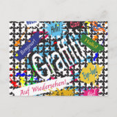 Groeten Graffiti Feestdagenkaart (Voorkant)