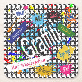 Groeten Graffiti Kartonnen Onderzetters