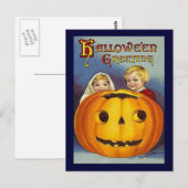  groeten Halloween Briefkaart (Voorkant / Achterkant)