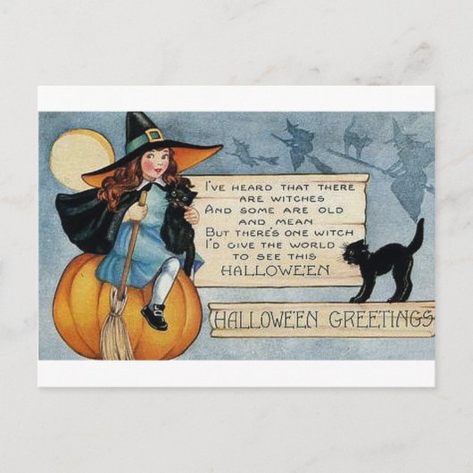 groeten Halloween Briefkaart (Voorkant)