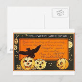  groeten Halloween Briefkaart (Voorkant / Achterkant)