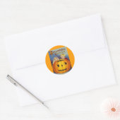  groeten Halloween Ronde Sticker (Envelop)