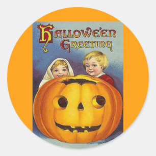 groeten Halloween Ronde Sticker