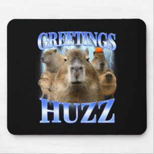 Groeten hoed capybara voor gen z gen alpha mannen muismat