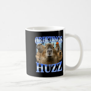 Groeten huzz capybara voor gen z gen alpha mannen koffiemok