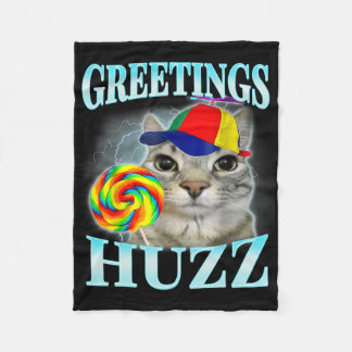 Groeten Huzz Grappige Gen Z Gen Alpha Slang Meme Fleece Deken