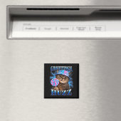 Groeten Huzz Grappige Kat Meme Bootleg Grafische K Magneet (Insitu (Vaatwasser))
