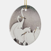  Groeten In De Sneeuw Ohara Koson Japan Kunst Keramisch Ornament (Rechts)