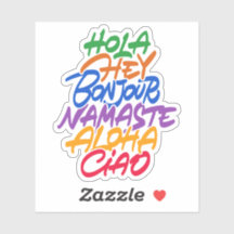 Groeten in verschillende talen: Hé, hola, aloha