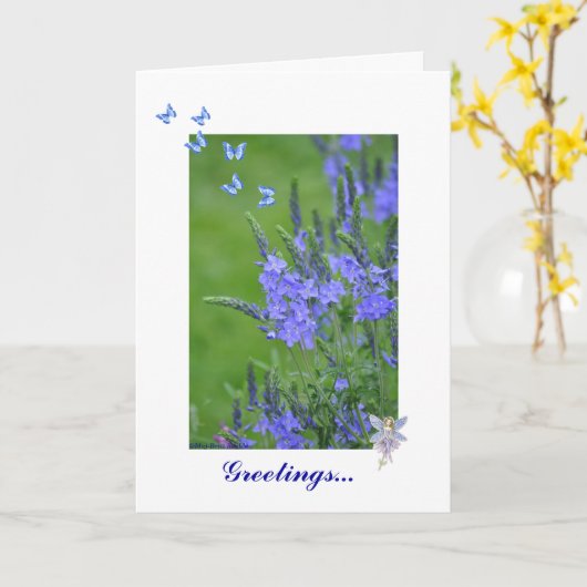 Groeten... Kaart (Gele Bloem)