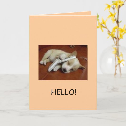 Groeten! Kaart (Gele Bloem)