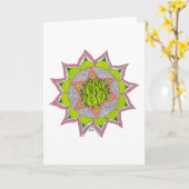 groeten kaart die hartchakra kenmerken (Gele Bloem)