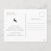 Groeten land Rustic Pine Wreath Wood Feestdagenkaart (Achterkant)