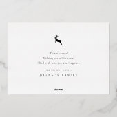 Groeten land Rustic Pine Wreath Wood Folie Feestdagenkaart (Achterkant)