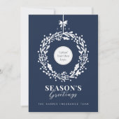 Groeten Logo & foto's van het seizoen Feestdagenkaart (Voorkant)