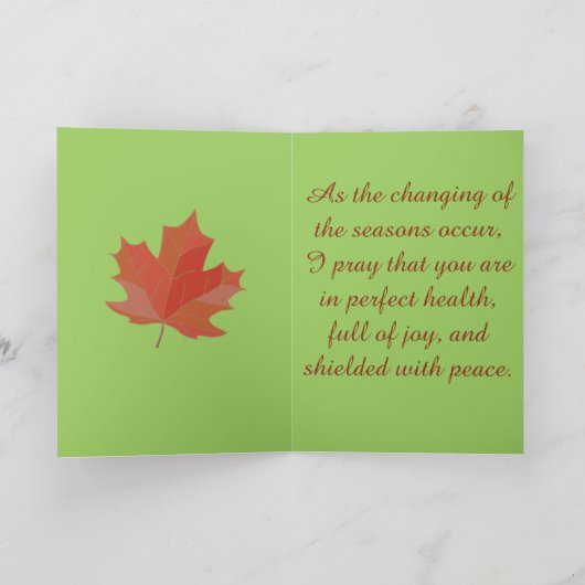 Groeten met groene kleppen kaart (Binnen)