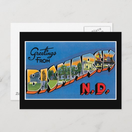 Groeten naar Bismark Briefkaart (Voorkant / Achterkant)