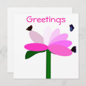 Groeten Notecard Feestdagenkaart (Voorkant / Achterkant)