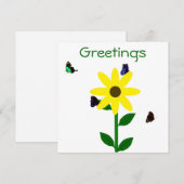 Groeten Notecard Feestdagenkaart (Voorkant / Achterkant)