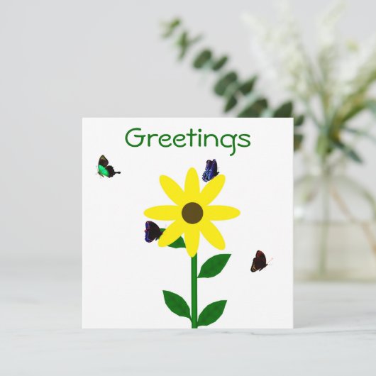 Groeten Notecard Feestdagenkaart (Staand voorkant)