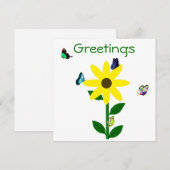 Groeten Notecard Feestdagenkaart (Voorkant / Achterkant)