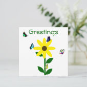 Groeten Notecard Feestdagenkaart (Staand voorkant)