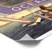 Groeten Ocean City NJ  stijl Poster (Hoek)