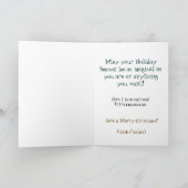 Groeten of de GIFT van de Kunst van Kerstmis van Feestdagen Kaart (Binnen)