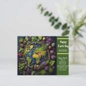 Groeten op aarde dag briefkaart (Staand voorkant)