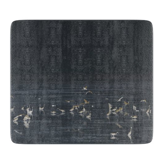 Groeten op de Midnight Blue Ocean Snijplank (Voorkant)