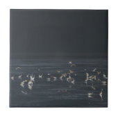 Groeten op de Midnight Blue Ocean Tegeltje (Voorkant)