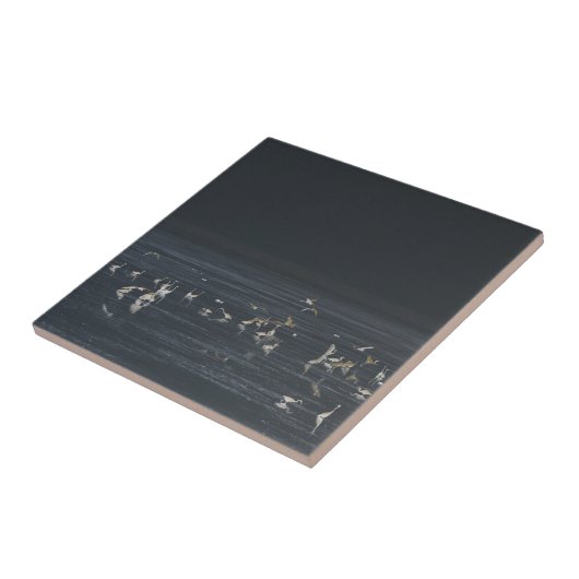 Groeten op de Midnight Blue Ocean Tegeltje (Zijkant)