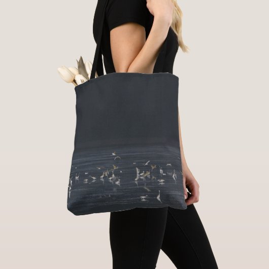 Groeten op de Midnight Blue Ocean Tote Bag (Dichtbij)