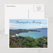 groeten op het eiland boracay briefkaart (Voorkant / Achterkant)