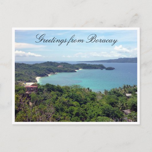groeten op het eiland boracay briefkaart (Voorkant)