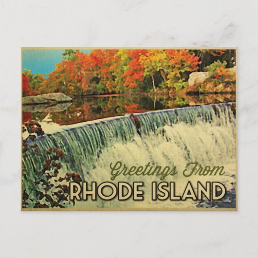 Groeten op Rhode Island Briefkaart (Voorkant)