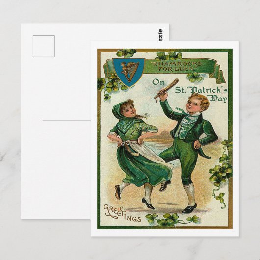 Groeten op St Patricks Briefkaart (Voorkant / Achterkant)