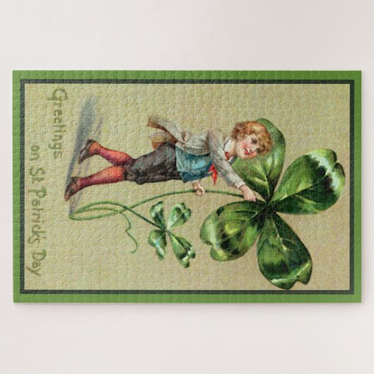 Groeten op St. Patrick's Day Legpuzzel (Horizontaal)
