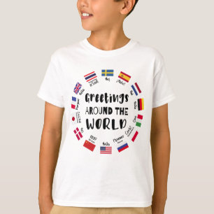 Groeten over de hele wereld, Hallo in alle talen T-shirt