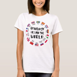 Groeten over de hele wereld, Hallo in alle talen T-shirt