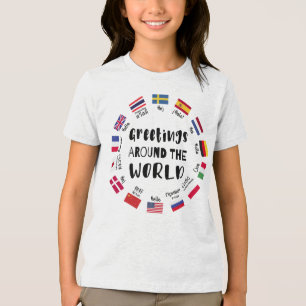 Groeten over de hele wereld, Hallo in alle talen Tri-Blend Shirt