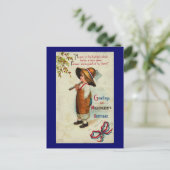 Groeten over wasdag briefkaart (Staand voorkant)