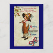 Groeten over wasdag briefkaart (Voorkant)