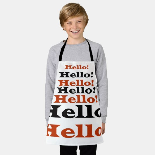 Groeten Schort (Gedragen)