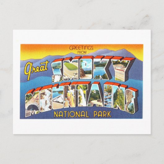  groeten: Smoky Mountains National Park Briefkaart (Voorkant)